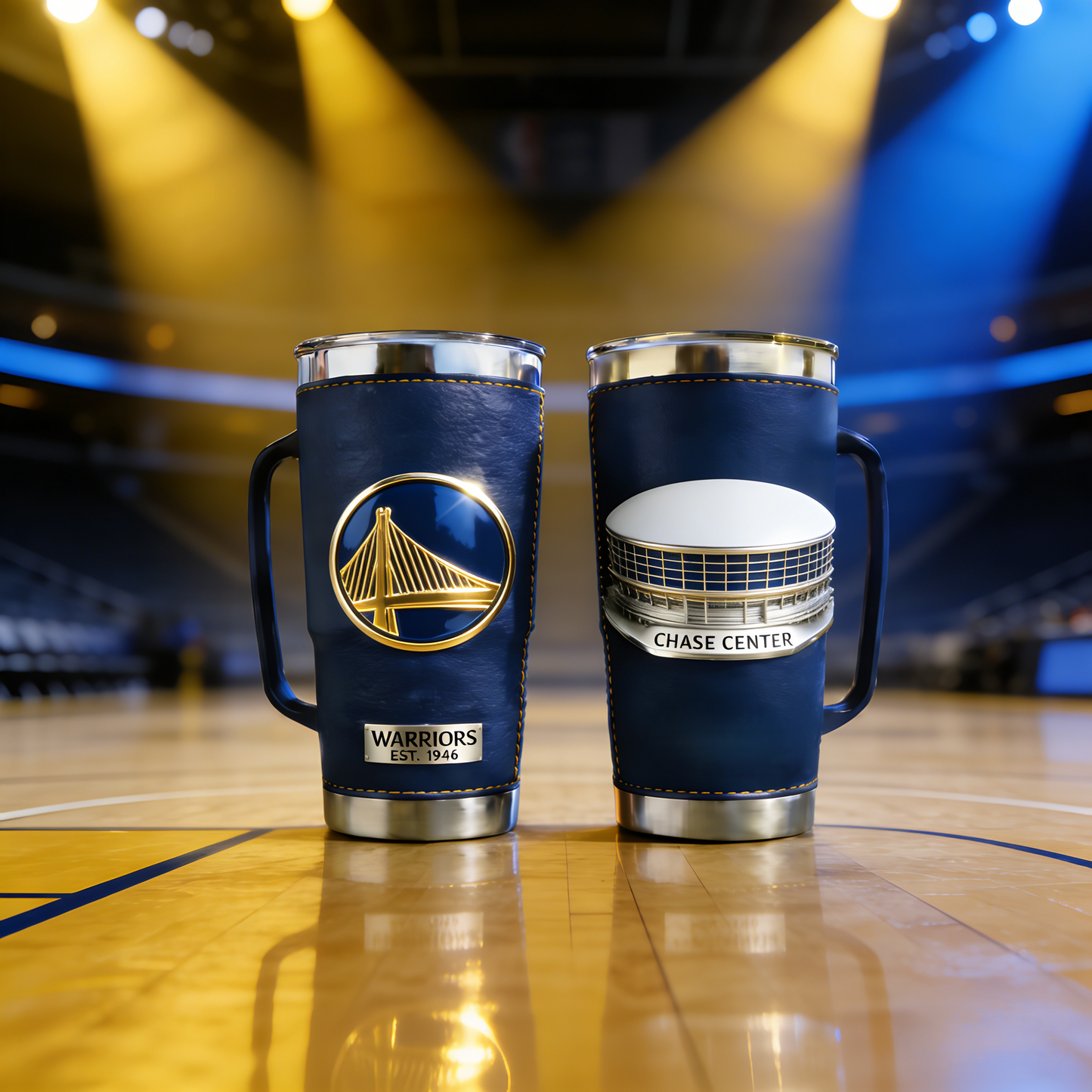 Courtside Heritage Leather Tumbler