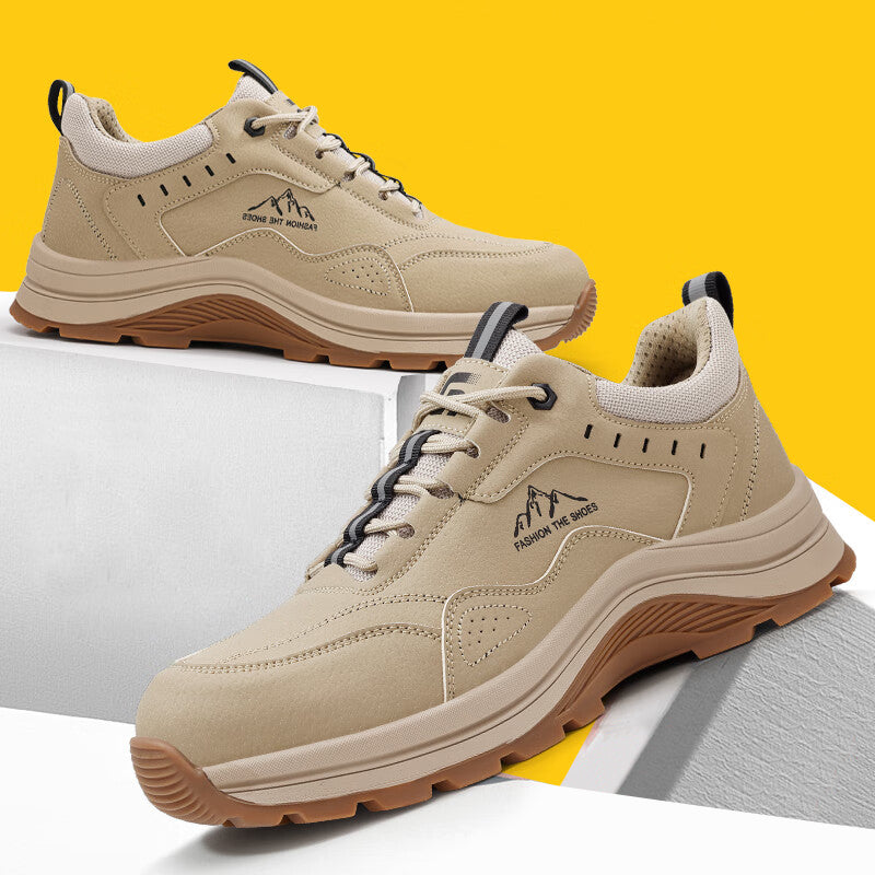 Casual Tan Work Boots | Steel Toe