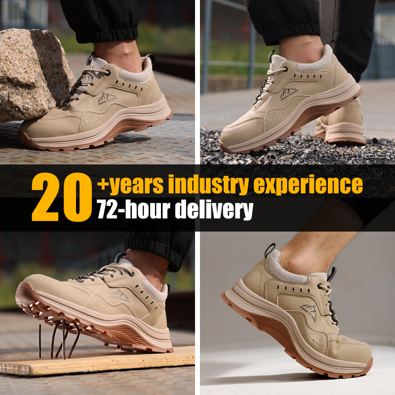 Casual Tan Work Boots | Steel Toe