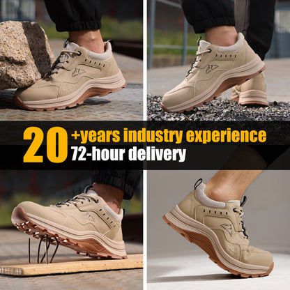 Casual Tan Work Boots | Steel Toe