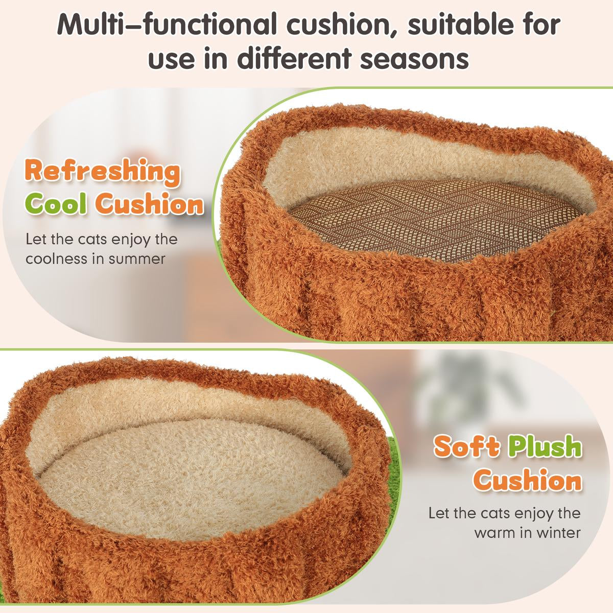 🔥Tall Multifunctional Cat Tree with Private Condos for Indoor