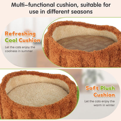 🔥Tall Multifunctional Cat Tree with Private Condos for Indoor