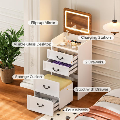 Holixo™3-in-1 Makeup Vanity Desk