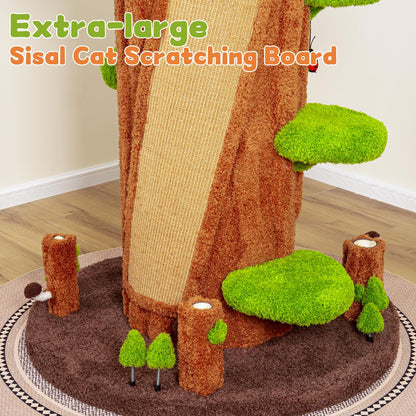 🔥Tall Multifunctional Cat Tree with Private Condos for Indoor