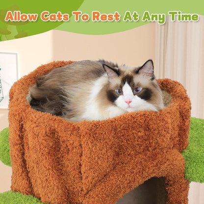 🔥Tall Multifunctional Cat Tree with Private Condos for Indoor