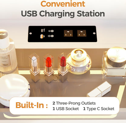 Holixo™3-in-1 Makeup Vanity Desk