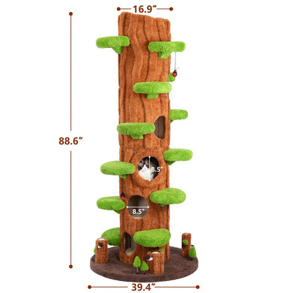 🔥Tall Multifunctional Cat Tree with Private Condos for Indoor