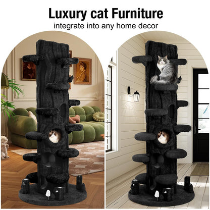 🔥Tall Multifunctional Cat Tree with Private Condos for Indoor