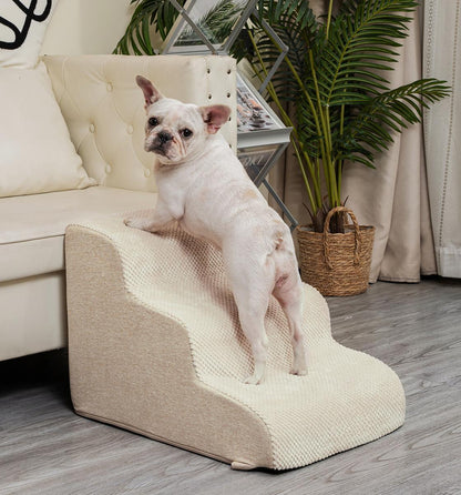 3-5 Step Non-Slip Pet Stairs Suitable for High Bed Climbing