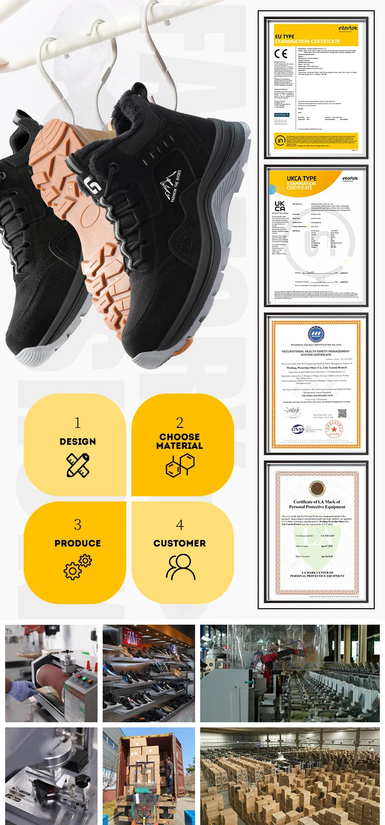 Casual Tan Work Boots | Steel Toe