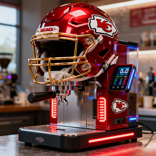 Holixo™Limited Edition 3D Helmet Espresso Machine - Professional Coffee Maker for NFL Fans