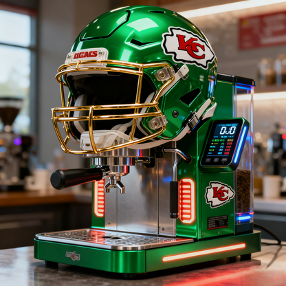 Holixo™Limited Edition 3D Helmet Espresso Machine - Professional Coffee Maker for NFL Fans