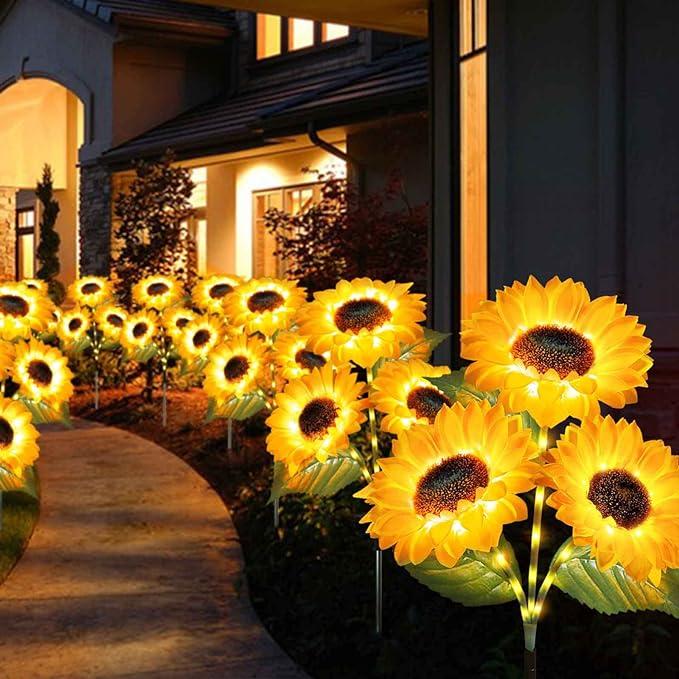 Solar LED Sunflower Garden Lights