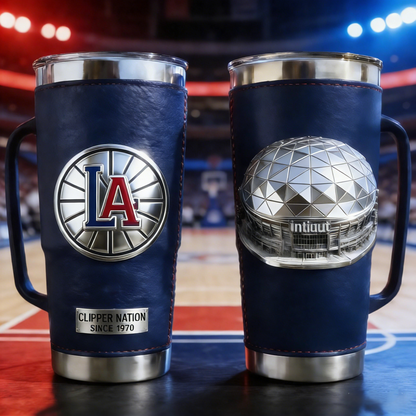 Courtside Heritage Leather Tumbler