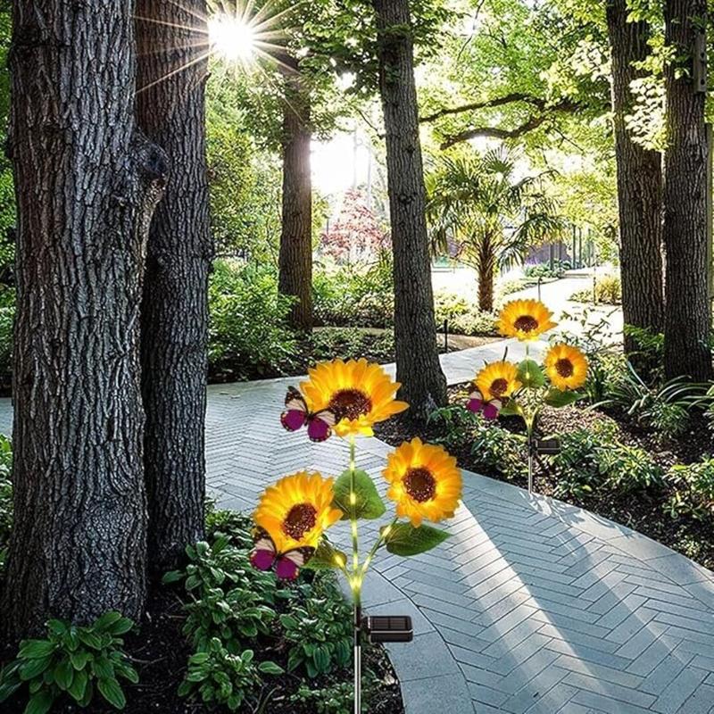 Solar LED Sunflower Garden Lights