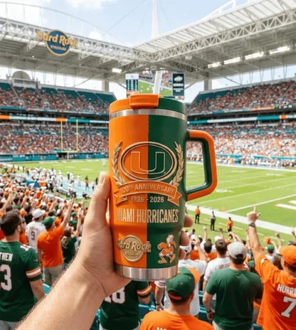 Miami hurricane 100th Anniversary Edition Tumbler