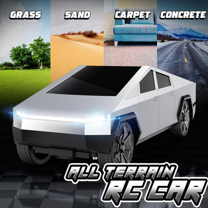 Cyber-Truck RC Pickup | 1/24 Scale Remote Control Car for Kids | Rechargeable Alloy Racing Truck Toy