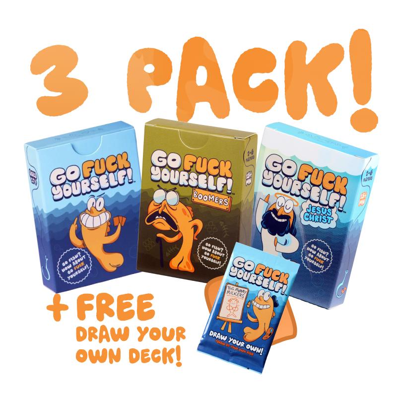 Go F*** Yourself Adult Card Game - Hilarious Party Game for 3-10 Players - Quick Easy Setup - Perfect Stocking Stuffer - Made Out of Spite