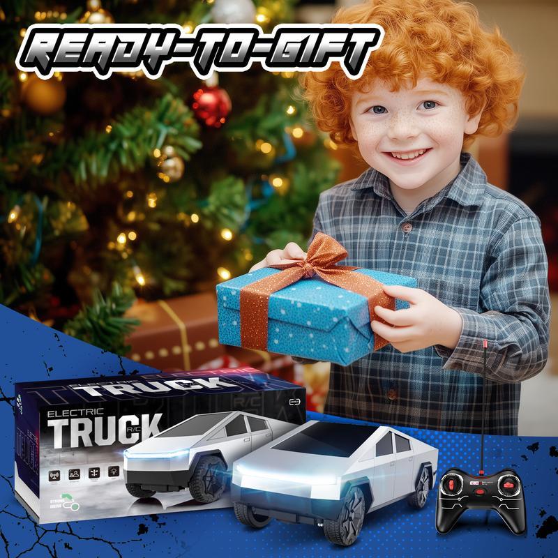 Cyber-Truck RC Pickup | 1/24 Scale Remote Control Car for Kids | Rechargeable Alloy Racing Truck Toy