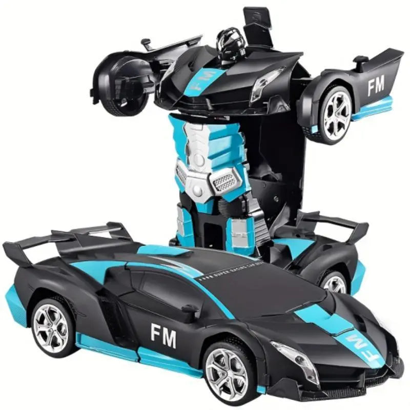 2-in-1 Remote Control Transforming Robot Car - Stunt Drift & 360° Rotation
