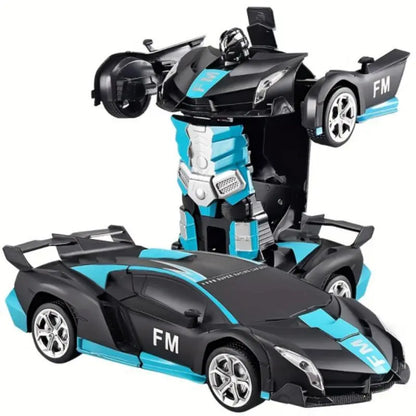 2-in-1 Remote Control Transforming Robot Car - Stunt Drift & 360° Rotation