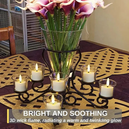 🔥 The Last Tea Lights You'll Ever Need (6 Pack)— Rechargeable. Realistic & Remote-Controlled!