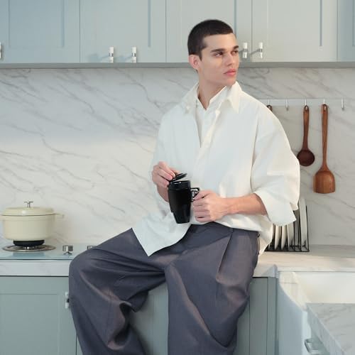 Pukomc Gun mug.Ceramic Coffee Mug.Fathers Day Dad Gifts. Birthday Gifts for Men and Women Revolver Coffee Mug for Cappuccino Latte or Hot Tea (16OZ)