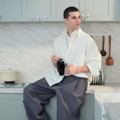 Pukomc Gun mug.Ceramic Coffee Mug.Fathers Day Dad Gifts. Birthday Gifts for Men and Women Revolver Coffee Mug for Cappuccino Latte or Hot Tea (16OZ)