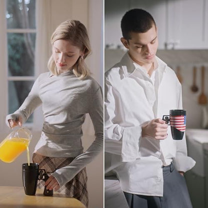 Pukomc Gun mug.Ceramic Coffee Mug.Fathers Day Dad Gifts. Birthday Gifts for Men and Women Revolver Coffee Mug for Cappuccino Latte or Hot Tea (16OZ)