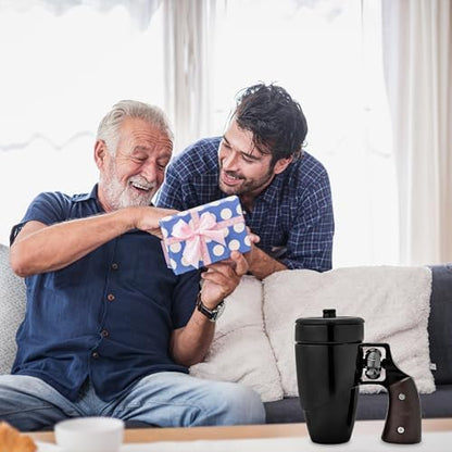 Pukomc Gun mug.Ceramic Coffee Mug.Fathers Day Dad Gifts. Birthday Gifts for Men and Women Revolver Coffee Mug for Cappuccino Latte or Hot Tea (16OZ)