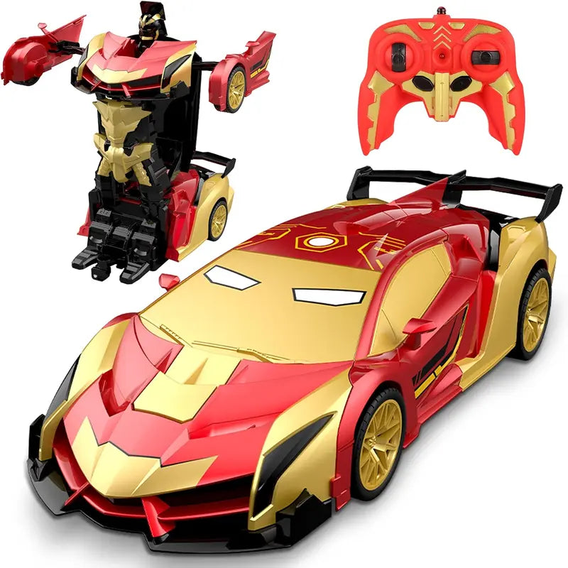 2-in-1 Remote Control Transforming Robot Car - Stunt Drift & 360° Rotation
