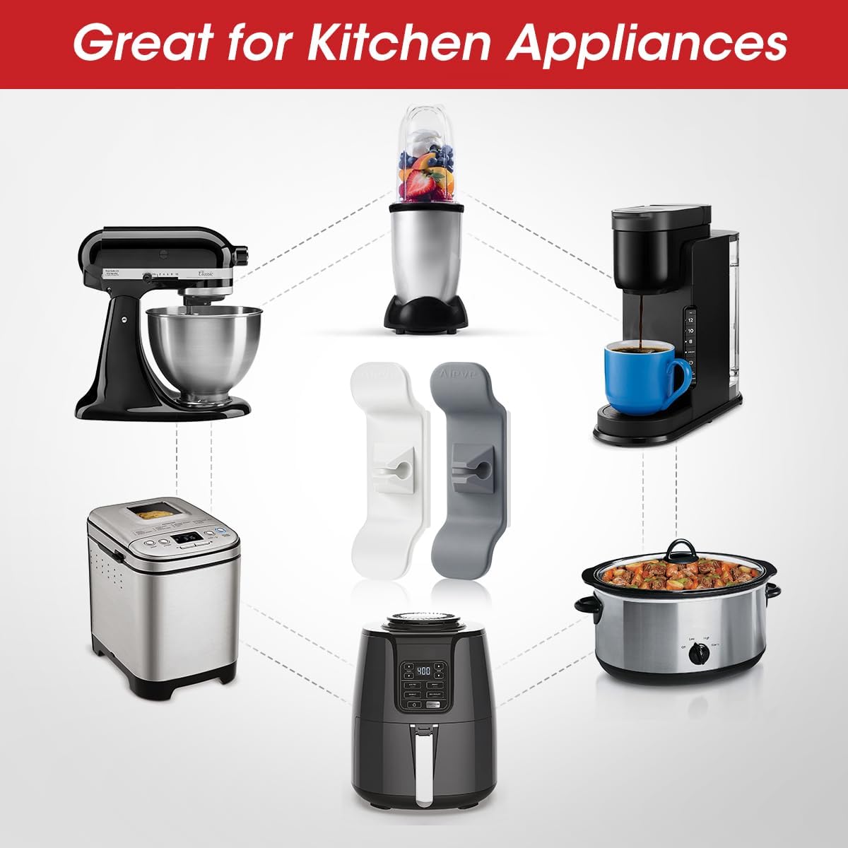 Kitchen Appliance Cord Organizer