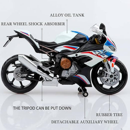 1:10 Scale Alloy Sport Racing Motorcycle Model Toy