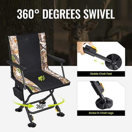 360° Silent Swivel Heated Hunting Chair 🔥 Buy 2, Get a FREE Camouflage Hunting Blind 🎁