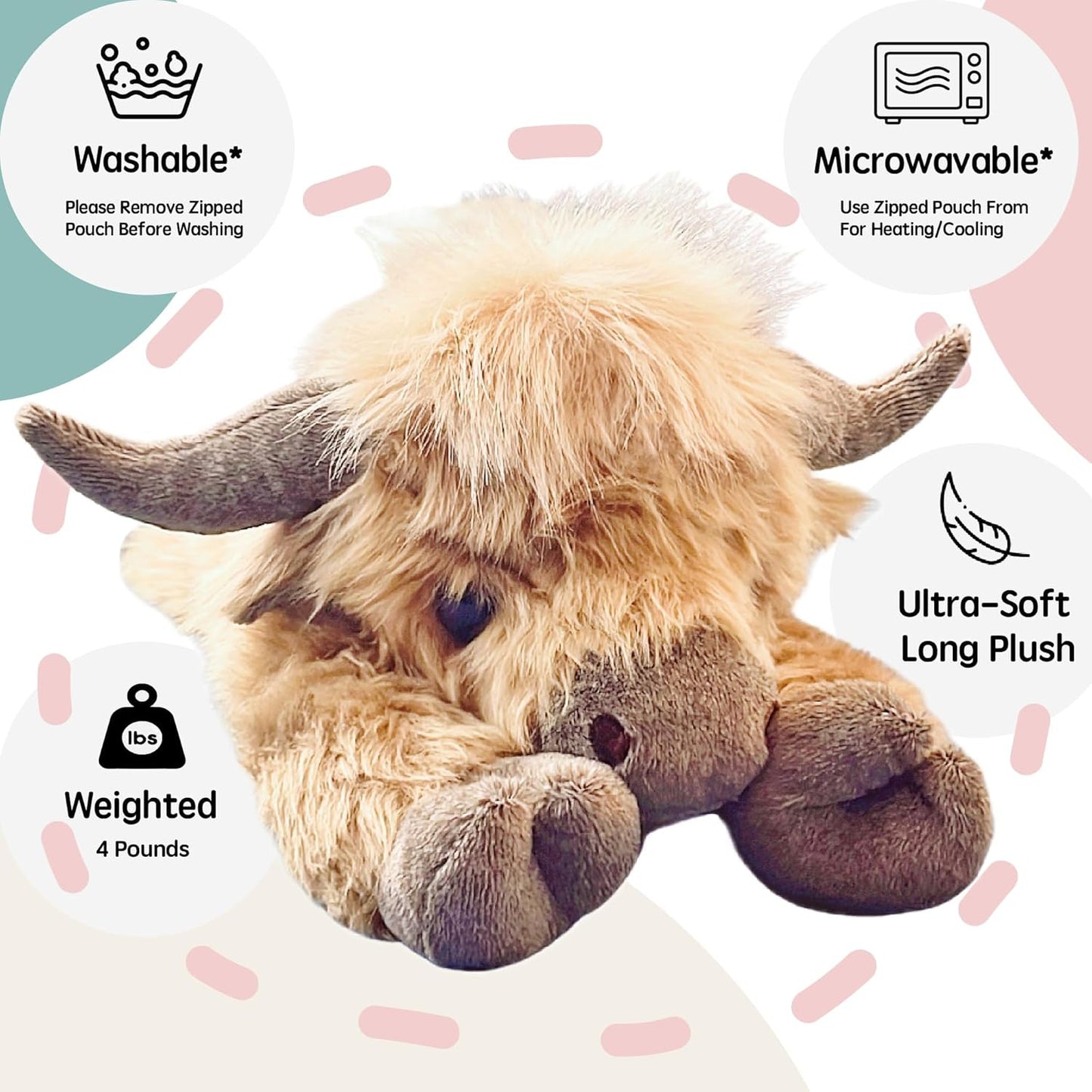 Weighted Cow Plush