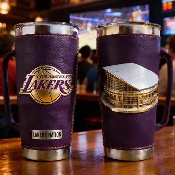 L.A. Hoops Heritage Premium Leather Tumbler - Stadium Edition 🏀🏆