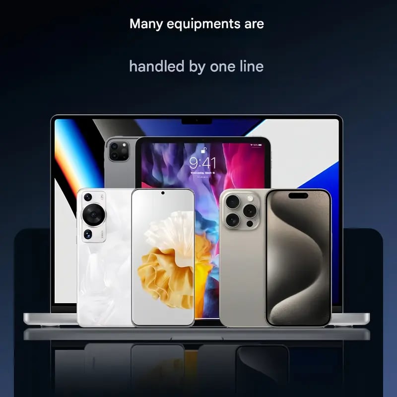 🔥📱240W Braided Fast Charge Cable With Built-in Phone Stand