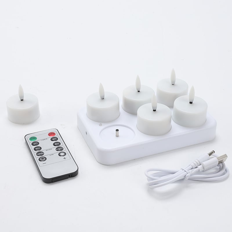 🔥 The Last Tea Lights You'll Ever Need (6 Pack)— Rechargeable. Realistic & Remote-Controlled!