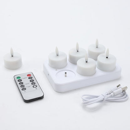 🔥 The Last Tea Lights You'll Ever Need (6 Pack)— Rechargeable. Realistic & Remote-Controlled!
