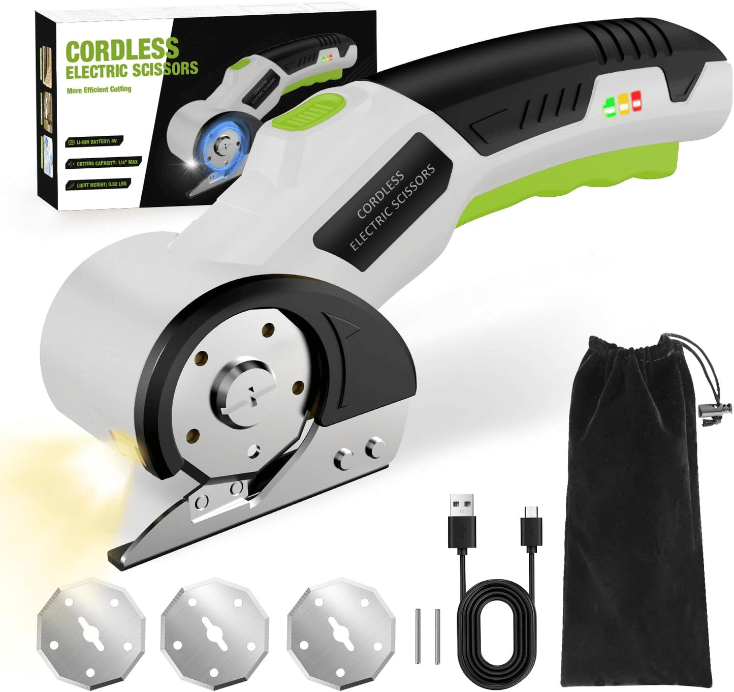 Effortless Cordless Electric Power Cutter - Heavy Duty Multi-Purpose Scissors