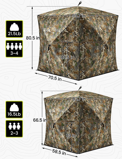 270° See-Through Hunting Blind (Camouflage)