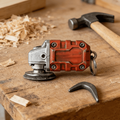 Mini Functional Power Tool Keychain Set