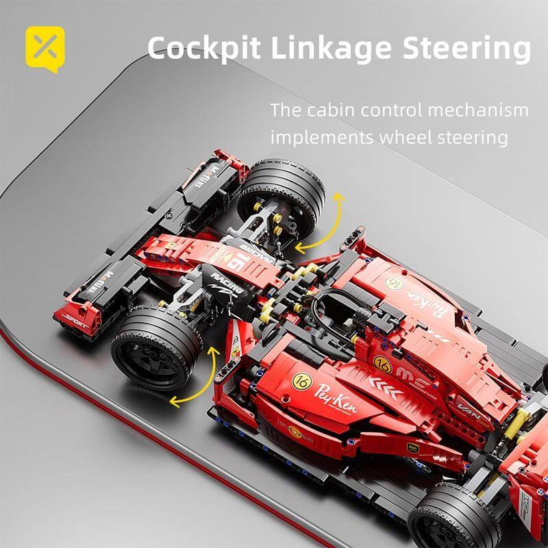 1:10 Scale High-Performance Formula Racing Car Model Building Kit
