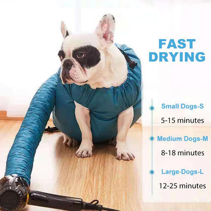 Folding Dog Dry Bag Bath Bathing Tools for Dogs Pet Hair Dryer Blow Bag Cat Drying Bag Pets Cleaning Grooming Accessories