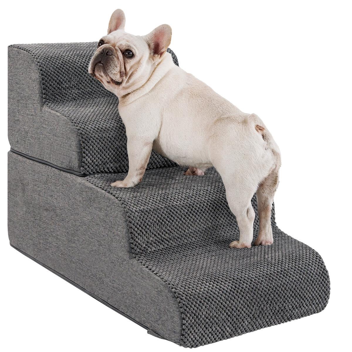 3-5 Step Non-Slip Pet Stairs Suitable for High Bed Climbing