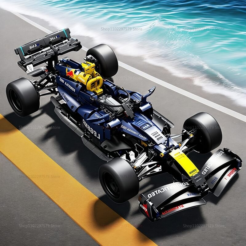 1:10 Scale High-Performance Formula Racing Car Model Building Kit