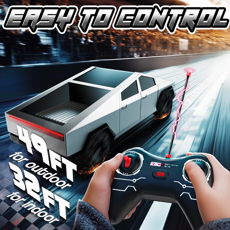 Cyber-Truck RC Pickup | 1/24 Scale Remote Control Car for Kids | Rechargeable Alloy Racing Truck Toy