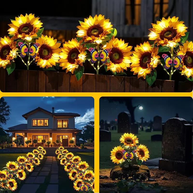 Solar LED Sunflower Garden Lights
