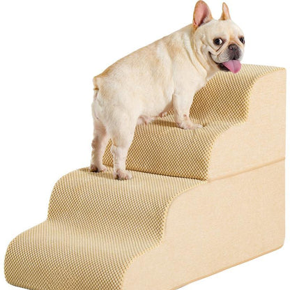 3-5 Step Non-Slip Pet Stairs Suitable for High Bed Climbing