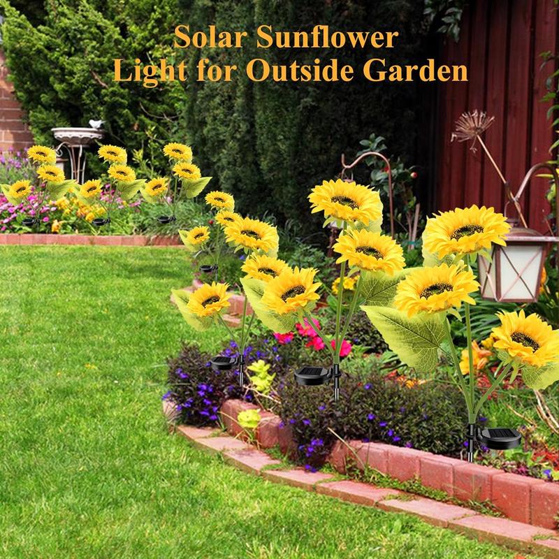 Solar LED Sunflower Garden Lights